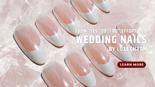Wedding nails by Luxe Charm, learn more about bridal nails