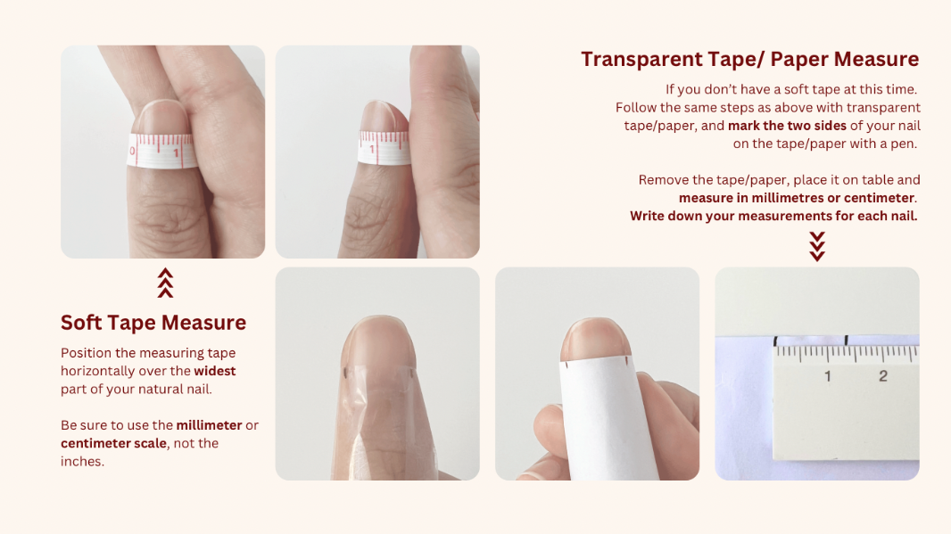 Sizing your press on nails