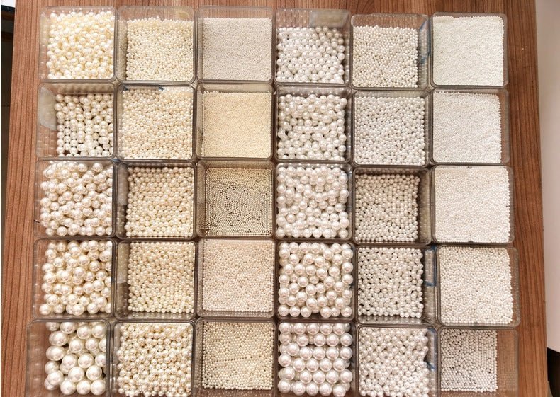 all pearl nail charms sizes display