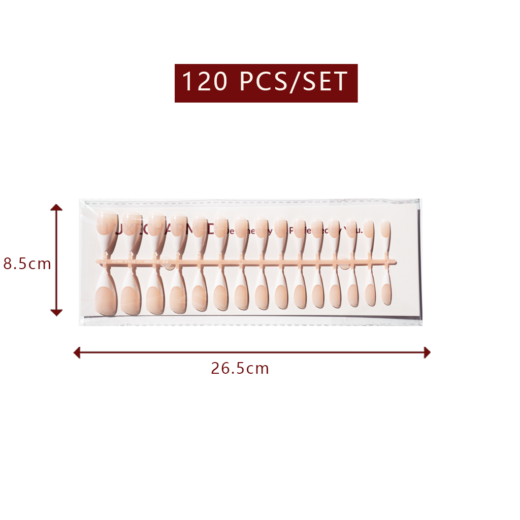 LuxeTip French - Long Stiletto White French Tips