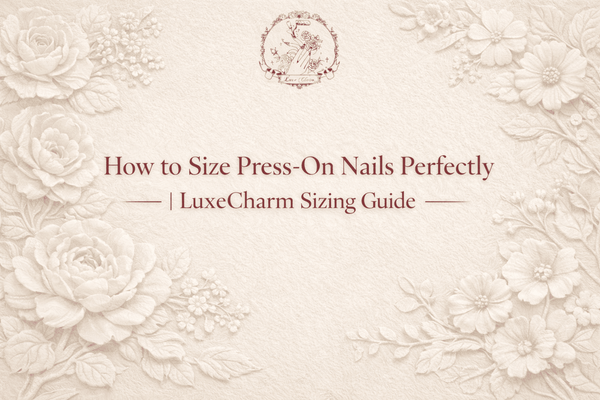 LuxeCharm blog post: how to size your nails
