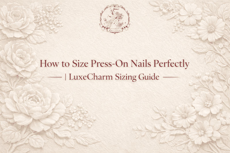 LuxeCharm blog post: how to size your nails