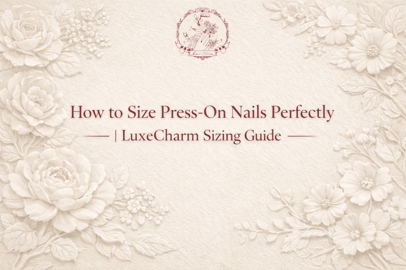 LuxeCharm blog post: how to size your nails
