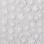 5D Luxury 5D lace flower nail sticker, K062, close up look