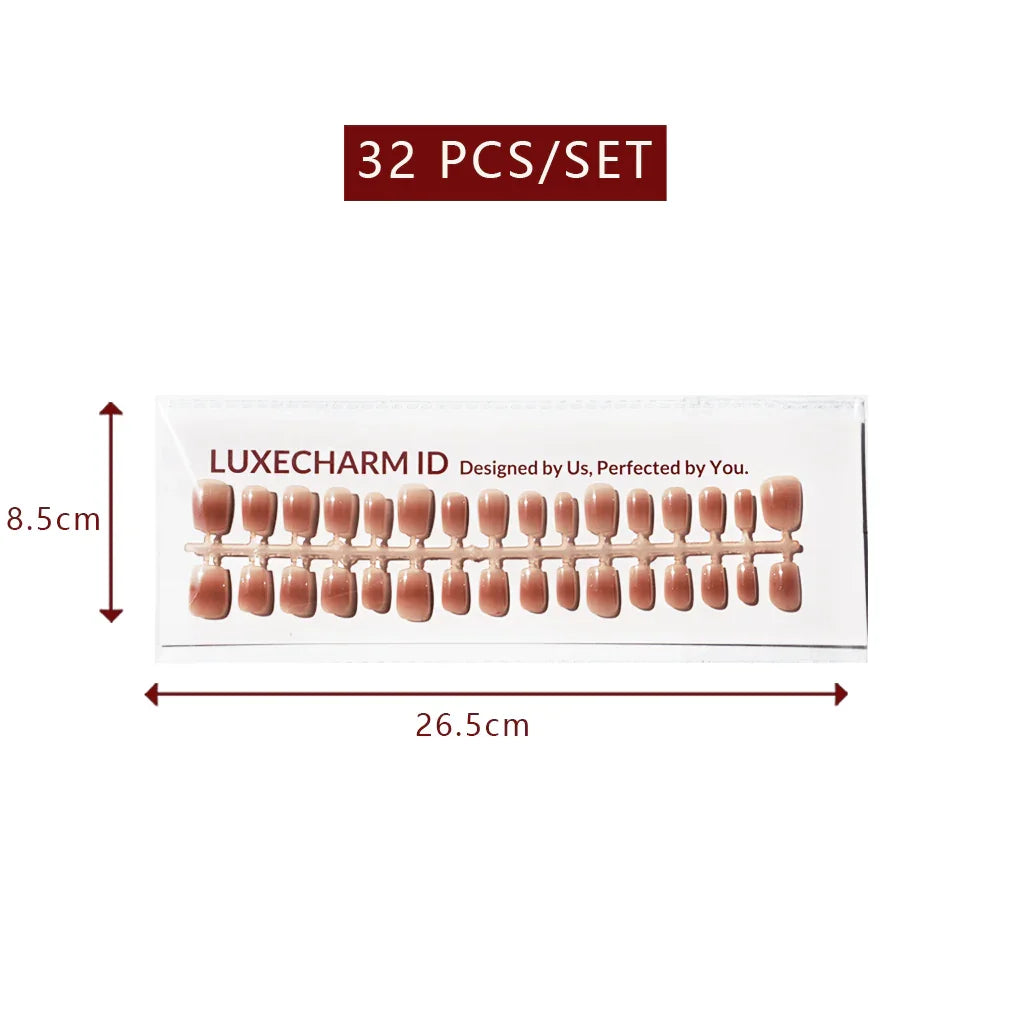 LuxeTip Blush Ombre Press On Nails Extra Short Square