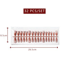 LuxeTip Glass Cat Eye Press On Nails Medium Oval
