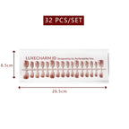 LuxeTip Glazed Donut Press On Nails Extra Short Square