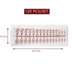 LuxeTip Glazed French Press On Nails, Short Almond White French Tips, High-Gloss Finish, Light Pink Color