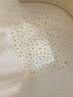 Luxurious gold foil floral 3D nail decals for press-on nail art