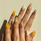 Fruit 3D nails. Press on nails. On-hand image. 9 press-ons. 