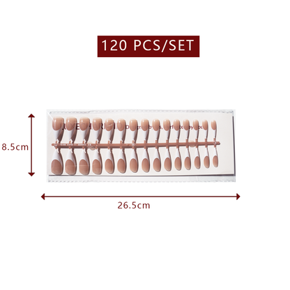 LuxeTip French - Long Stiletto White French Tips